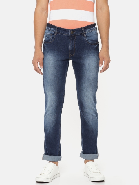

Parx Men Blue Slim Tapered Fit Mid-Rise Clean Look Stretchable Jeans