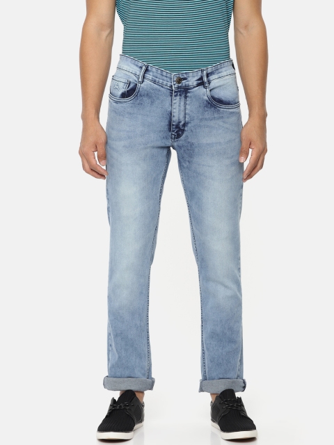 

Parx Men Blue Slim Tapered Fit Mid-Rise Clean Look Stretchable Jeans