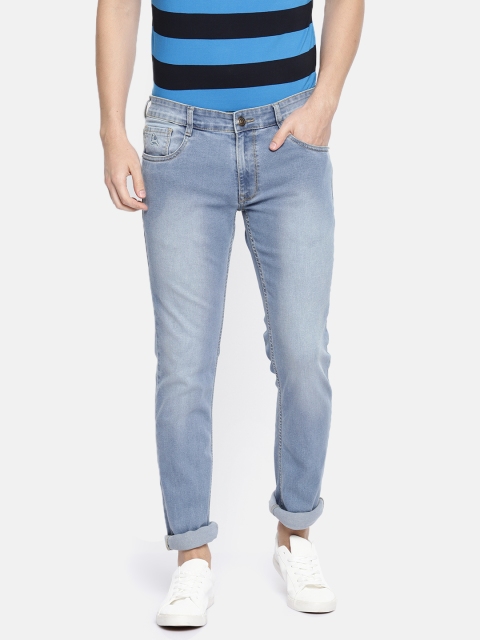 

Parx Men Blue Slim Tapered Fit Low-Rise Clean Look Stretchable Jeans