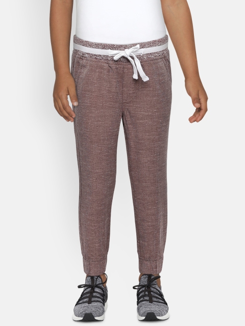 

United Colors of Benetton Boys Mauve Solid Joggers