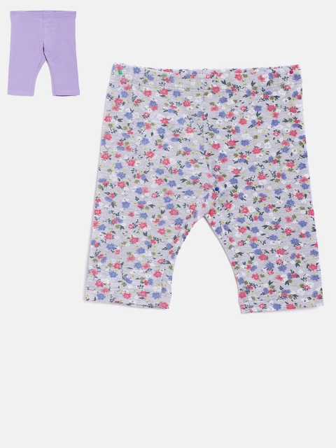

United Colors of Benetton Girls Pack of 2 Capris, Grey