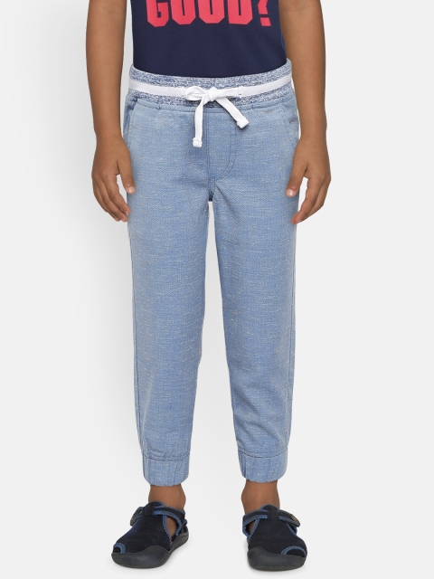 

United Colors of Benetton Boys Blue Regular Fit Solid Joggers