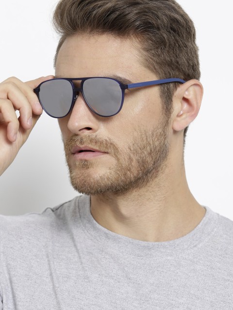 

United Colors of Benetton Unisex Mirrored Oval Sunglasses BE5014MI654, Grey