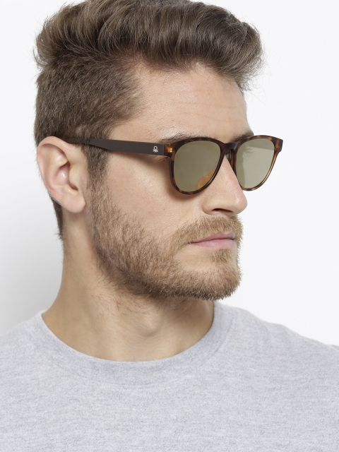

United Colors of Benetton Unisex Oval Sunglasses BE5011MI112, Gold