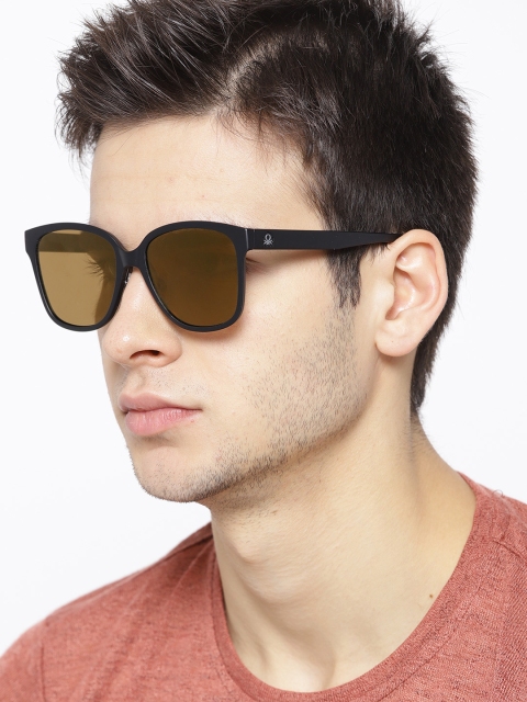 

United Colors of Benetton Unisex Mirrored Square Sunglasses BE5007MI001, Brown