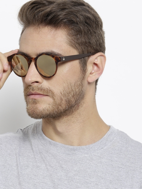 

United Colors of Benetton Unisex Oval Sunglasses BE5002MI112, Brown