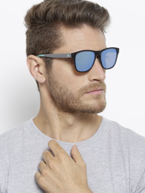 

United Colors of Benetton Unisex Mirrored Square Sunglasses BE5013MI910, Blue
