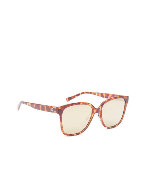 

United Colors of Benetton Unisex Square Sunglasses BE5007MI112, Gold
