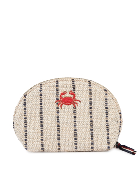 

Accessorize Off White & Beige Self Design Clutch