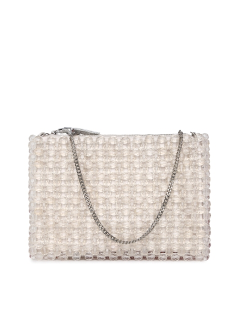 

Accessorize White Embellished Sling Bag