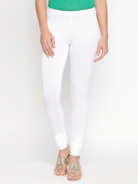 

RANGMANCH BY PANTALOONS Women White Solid Churidar