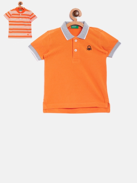 

United Colors of Benetton Boys Pack of 2 T-shirts, Orange
