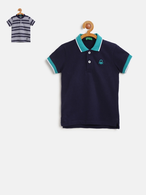 

United Colors of Benetton Boys Pack of 2 T-shirts, Navy blue