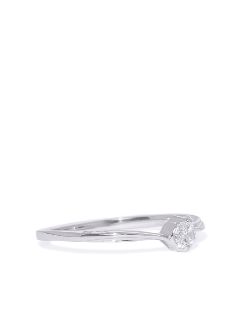 

Peora Women 925 Sterling Silver Classic Proposal CZ Rhodium Finish Ring