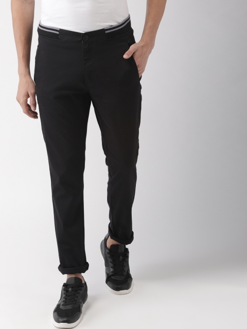 

Mast & Harbour Men Black Knitted Regular Fit Solid Trousers