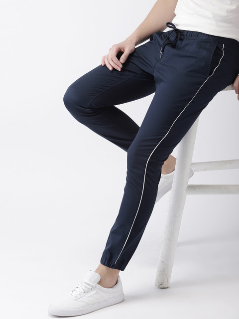 

Mast & Harbour Men Blue Regular Fit Solid Joggers