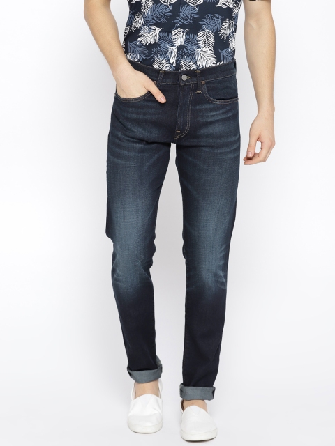 

Polo Ralph Lauren Men Navy Blue Skinny Fit Mid-Rise Clean Look Stretchable Jeans