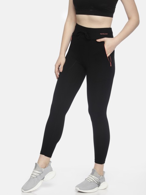 

Fruit of the loom Women Black Solid Tights