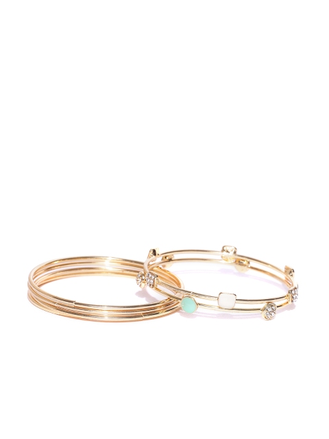 

KARATCART Set of 6 Gold-Plated Bangle-Style Bracelets