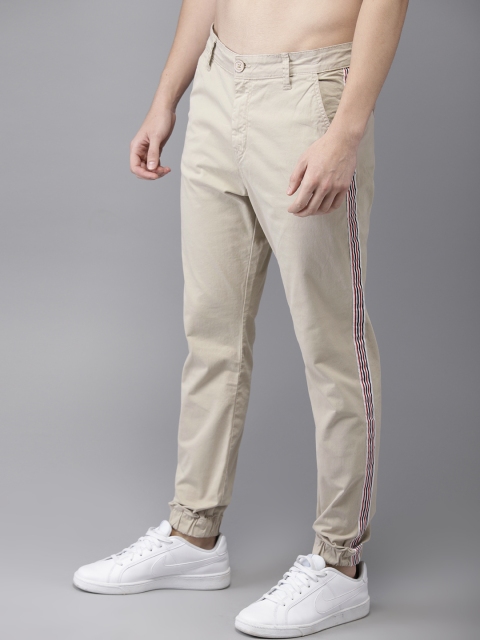 

Moda Rapido Men Beige Regular Fit Solid Joggers