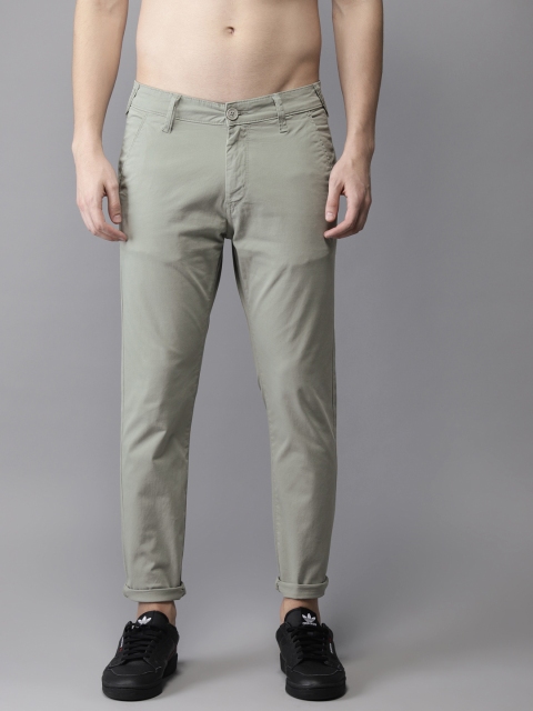 

Moda Rapido Men Grey Regular Fit Solid Chinos