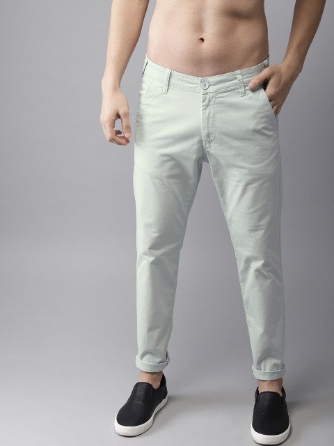 

Moda Rapido Men Blue Regular Fit Solid Chinos