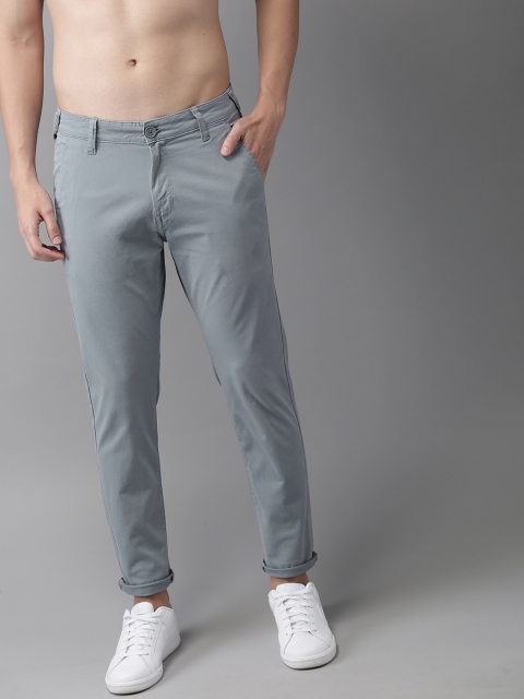 

Moda Rapido Men Blue Slim Fit Solid Chinos
