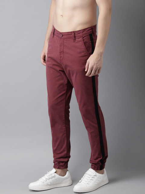 

Moda Rapido Men Maroon Regular Fit Solid Joggers