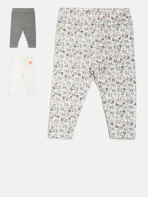 

MINI KLUB Girls Pack of 3 Lounge Pants, White