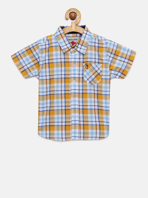 

Gini and Jony Boys Multicoloured Regular Fit Checked Casual Shirt, Multi