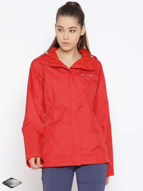 

Columbia Red Arcadia II Waterproof Breathable Rain Jacket