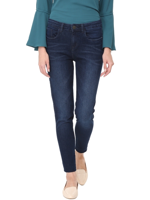 

Van Heusen Woman Women Navy Blue Skinny Fit Mid-Rise Clean Look Jeans