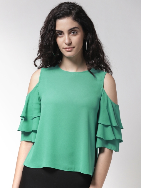 

Madame Women Green Solid Top