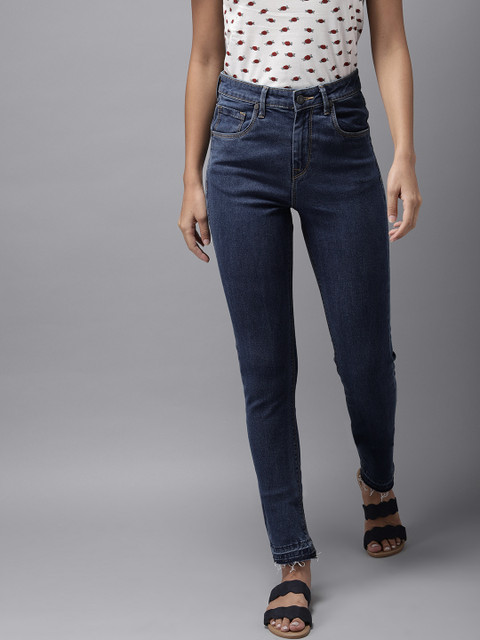 

Moda Rapido Women Blue Skinny Fit High-Rise Clean Look Stretchable Jeans