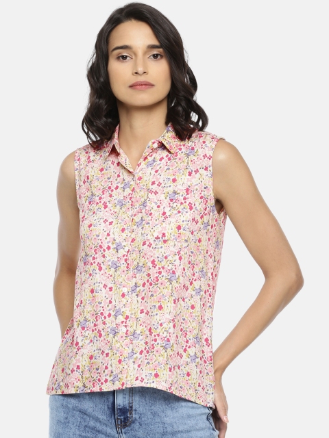 

People Women Multicoloured Regular Fit Printed Casual Shirt, Multi