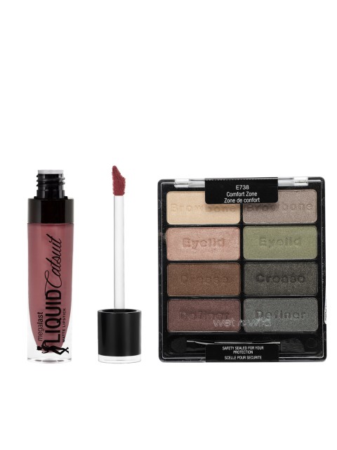 

Wet N Wild Eyeshadow Palette & Matte Lipstick, Multi