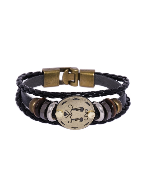 

Golden Peacock Unisex Black Alloy Bangle-Style Bracelet