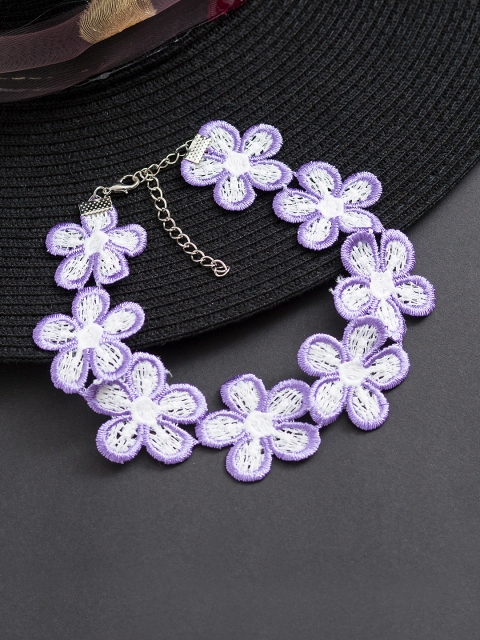 

Golden Peacock Purple Alloy Layered Necklace