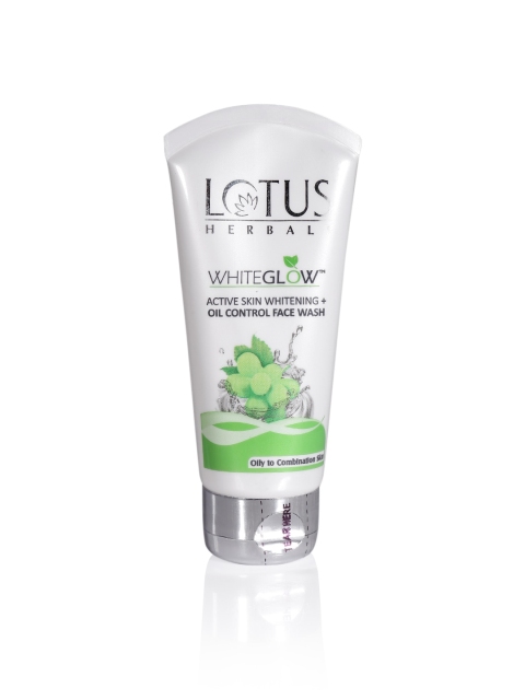 

Lotus Herbals Sustainable Women White Glow Active Skin Whitening + Oil Control Face Wash 50 g