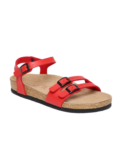 

Ruosh Women Red Leather Flats
