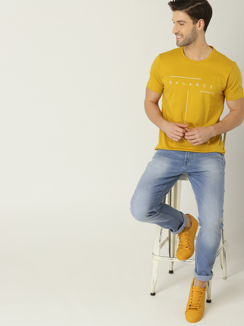 

United Colors of Benetton Men Blue Skinny Fit Mid-Rise Clean Look Stretchable Jeans