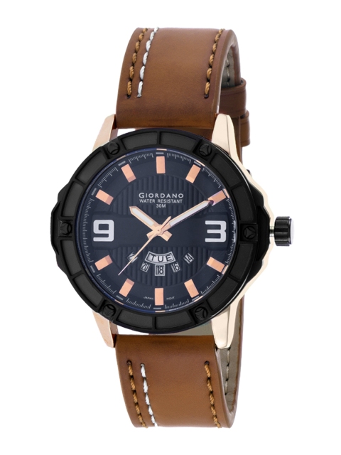 

GIORDANO Men Black Analogue Watch