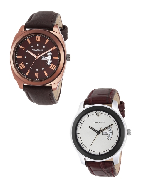 

TIMESMITH Men Set of 2 Analogue Watches TSC-002-014x, White