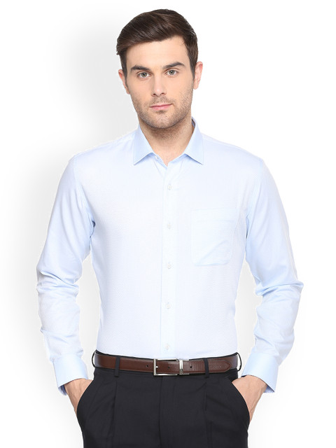 

Van Heusen Men Blue Slim Fit Solid Formal Shirt
