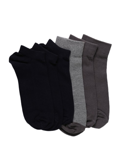 

Levis Men Pack of 6 Solid Assorted Ankle-Length Socks