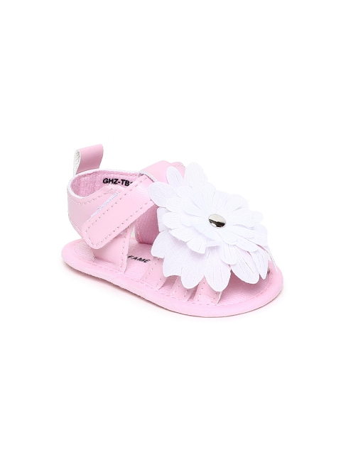 

Fame Forever by Lifestyle Girls Pink Embellished Open Toe Flats