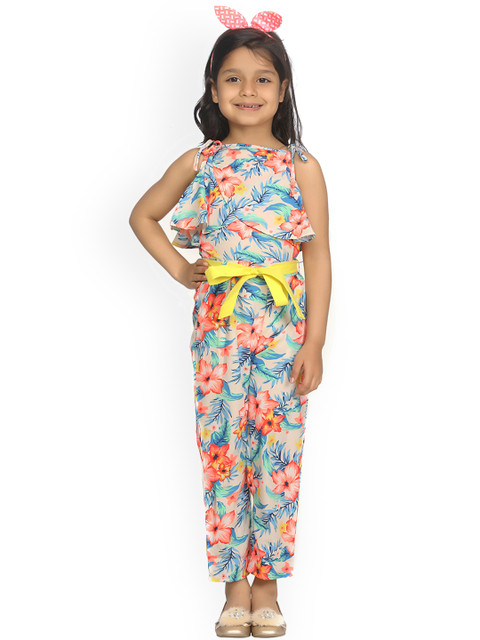 

LilPicks Multicoloured Printed Basic Jumpsuit, Multi