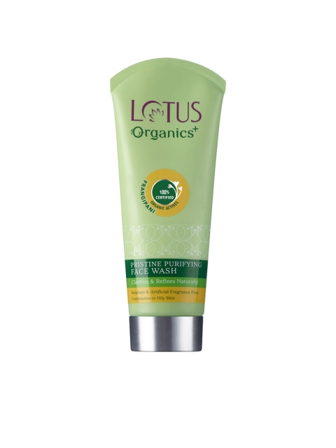 

Lotus Organics Sustainable Women Pristine Purifying Face Wash 100 g, Green