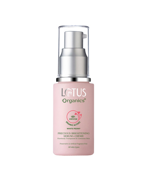 

Lotus Organics Sustainable Women Precious Brightening Serum + Creme, Pink