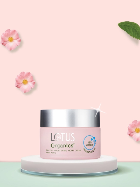 

Lotus Organics Sustainable Organics+ Precious Brightening Night Creme 50g, Pink
